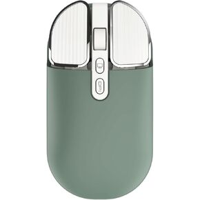 2.4G Wireless Rechargeable Mouse with USB Receiver,One Click Return to Desk,Mute Button,Power Saving, 2400DPI Optical Cute Girls Mouse for Laptop,Notebook,PC,Tablet (Blue)