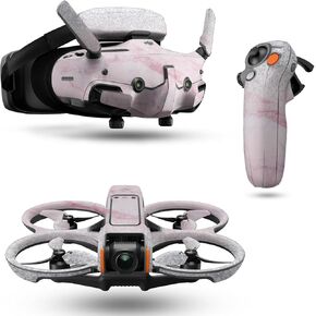 Drone Skin Compatible with DJI Avata 2 Bundle (2024) - Girly Marble Dazzle - Premium 3M Vinyl Protective Wrap Decal Cover - Easy to Apply | Crafted in The USA by MightySkins