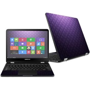 MightySkins Skin Compatible with Samsung Chromebook Pro 12.3" - Antique Purple | Protective, Durable, and Unique Vinyl Decal wrap Cover | Easy to Apply, Remove, and Change Styles | Made in The USA