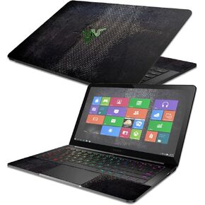MightySkins Skin Compatible with Razer Blade Stealth 13.3" 2017 - Black Diamond Plate | Protective, Durable, and Unique Vinyl wrap Cover | Easy to Apply, Remove, and Change Styles | Made in The USA
