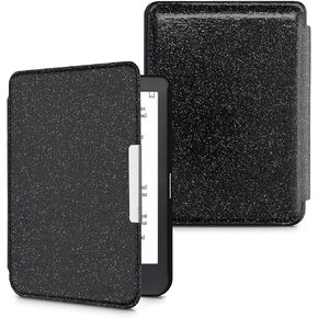 kwmobile Case Compatible with Kobo Clara HD Case - eReader Cover - Cosmic Nature Blue/Grey/Black