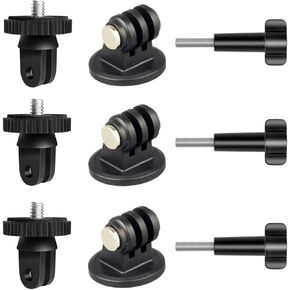 Action Camera Tripod Mount Adapter 1/4"-20 Conversion Adapter Converter Compatible with Gopro DJI Osmo Insta360 Sjcam Akaso for Tripod and Other 1/4 Accessories