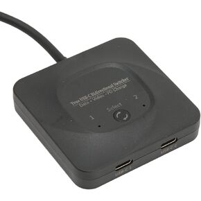 USB C Switch, Bi Direction 2 in 1 Out 8K@60Hz 10Gbps Data Transfer Type C Switcher, PD 100W Fast Charging USB C Splitter Converter with Power Indicator for 2 Computers