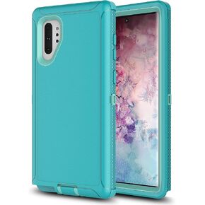 Galaxy Note 10 Plus Case Note 10+ Case for Samsung Galaxy Note 10 Plus Case Military Drop Shockproof Armor Heavy Duty Rugged 3 in 1 Protection Cover for Galaxy Note 10 Plus Phone Case (Black+Black)