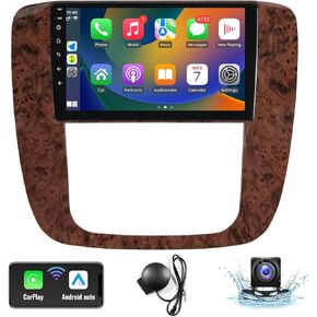 Naifay Android Car Radio for GMC Yukon Chevrolet Chevy Silverado Tahoe Suburban 2007 2008 2009 2010 2012 with Carplay Andriod Auto, 2+32G 9 Inch IPS Touchscreen Car Stereo Bluetooth FM GPS WIFI