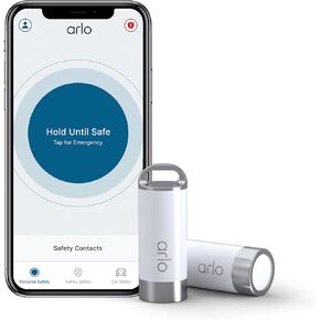 Arlo Safe Family Bundle - 1-Year Safe App Family Plan & 2 Button Accessories - Safety Keychain for Women, Elderly Assistance, College Essentials, Kid Child Safety, Personal Safety - ASB1201P