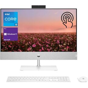 اتش بي بافيليون الكل في واحد، شاشة لمس فل اتش دي 23.8 بوصة، معالج انتل كور i5-13400T، ذاكرة الوصول العشوائي 32 جيجا، 2 تيرابايت اس اس دي، RJ-45، HDMI، لوحة مفاتيح وماوس لاسلكي، واي فاي، ويندوز 11 برو، ابيض in Kuwait