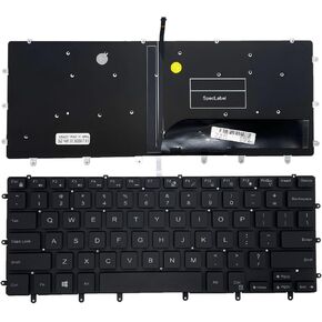 Peidesi US لوحة المفاتيح الخلفية متوافقة مع Dell XPS 9550 9560 9570 Inspiron 15 7558 7568 الدقة 5510 M5510 5520 5530 الخلفية 0VC22N 0GDT9F