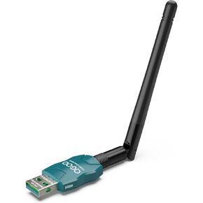 Class 1 Long Range Bluetooth Adapter for PC, QGOO USB Bluetooth Adapter for PC 5.3+EDR, Bluetooth Dongle Bluetooth Receiver Support Windows10/8.1/8/7（green-099）