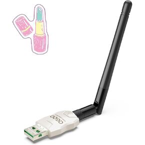 Class 1 Long Range Bluetooth Adapter for PC, QGOO USB Bluetooth Adapter for PC 5.3+EDR, Bluetooth Dongle Bluetooth Receiver Support Windows10/8.1/8/7（white-082）