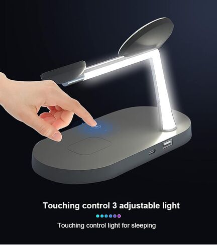 5 in 1 Magnetic Wireless Charging Stand, 15W Fast Mag-Safe Charging Station ，Design for iPhone 15/14/13/12 Series, iWatch 7/SE/6/5/4/3/2, Airpods 3/2/Pro in Saudi Arabia