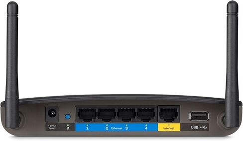 Linksys AC1200 Wi-Fi Wireless Dual-Band+ Router, Smart Wi-Fi App Enabled to Control Your Network from Anywhere (EA6100) in Saudi Arabia