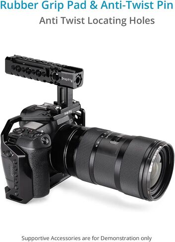 قفص كاميرا PROAIM SnapRig متوافق مع كاميرا EOS R DSLR. قفص مجهز بفتحات للحزام. حامل الحذاء البارد والحامل ثلاثي القوائم والملحقات (CG210) in Saudi Arabia