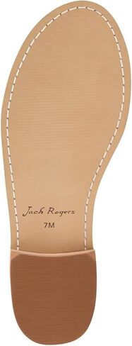 Jack Rogers Jacks Flat Sandals - Leather Apricot 7.5 M in Saudi Arabia