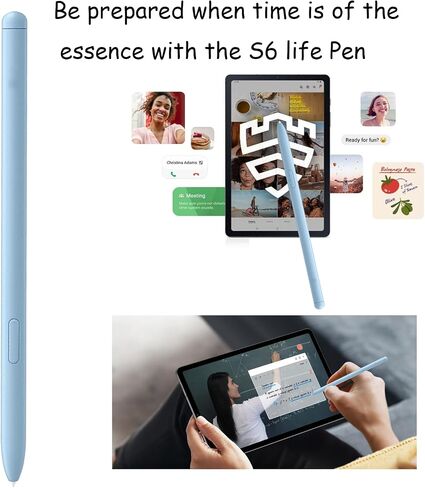 2 Pack S6 Lite Stylus Pen for Samsung Galaxy Replacement for Samsung Galaxy S6 Lite S Pen SM-P610N,P615,P610 Stylus S6 Pen(Blue) in Saudi Arabia