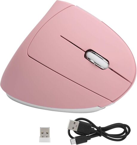 Hilitand Ergonomic Vertical Mouse, 2.4G Optical Game Mouse, RGB Backlight, Adjustable 4-Level 2400DPI, 6 for PC/Laptop Desktop() in Saudi Arabia