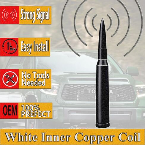 صاري بديل هوائي قصير 5 بوصة لسيارة Toyota Tundra (2000-2024)، Toyota Tacoma (1995-2015)، Toyota FJ Cruiser (2007-2015)، Toyota Tundra Tacoma FJ Cruiser Antenna in Saudi Arabia
