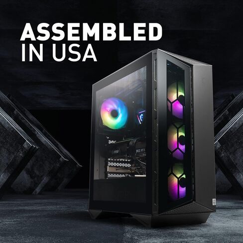 سطح المكتب للألعاب MSI Aegis ZS: AMD R7-5700G، GeForceRTX 3060، 16 جيجابايت DDR4 3200 ميجاهرتز، 1 تيرابايت M.2 NVMe، 80+ Gold PSU، WiFi 6E، لوحة مفاتيح وماوس، سهل التركيب، Windows 11 Home Plus: 5TC-428US (متجدد) ) in Kuwait