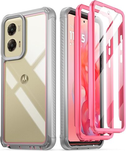 Poetic Guardian Case for Motorola Moto G Stylus 5G 2023 [Not Fit 4G Version]- XT2315,[20 FT Mil-Grade Drop Tested],Full-Body Hybrid Shockproof Bumper Cover with Built-in Screen Protector,Black/Clear in Saudi Arabia