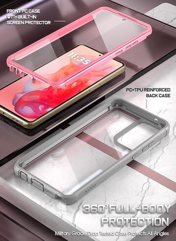 Poetic Guardian Case for Motorola Moto G Stylus 5G 2023 [Not Fit 4G Version]- XT2315,[20 FT Mil-Grade Drop Tested],Full-Body Hybrid Shockproof Bumper Cover with Built-in Screen Protector,Black/Clear in Saudi Arabia