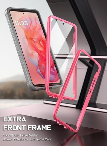 Poetic Guardian Case for Motorola Moto G Stylus 5G 2023 [Not Fit 4G Version]- XT2315,[20 FT Mil-Grade Drop Tested],Full-Body Hybrid Shockproof Bumper Cover with Built-in Screen Protector,Black/Clear in Saudi Arabia