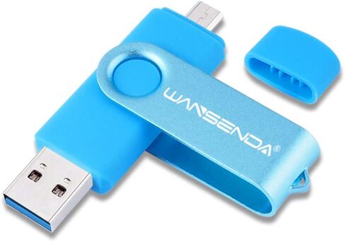 OTG USB Flash Drive WANSENDA 3.0 USB Memory Stick 256GB 128GB 64GB 32GB 16GB Pen Drive High Speed for Android/PC/Mac (16G, Purple) in Saudi Arabia