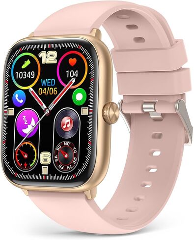 Smart Watch for Men Women with Bluetooth Call, Fitness Trackers 2.06" AMOLED HD Full Touch Screen with Heart Rate/Blood Oxygen/Sleep Monitor, IP68 Waterproof, Smartwatch for iOS Android in Saudi Arabia