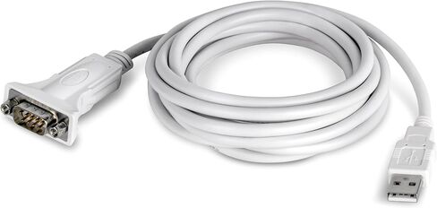 TRENDnet USB to Serial 9-Pin Converter Cable, Connect a RS-232 Serial Device to a USB 2.0 Port, Supports Windows & Mac, USB 1.1, USB 2.0, USB 3.0, 21 Inch Cable Length, Plug & Play, White, TU-S9 in Saudi Arabia