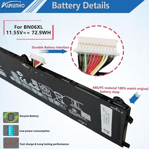 BN06XL L68299-005 Laptop Battery Replacement for HP Spectre X360 Convertible 15-EB 15-EB0005UR 15-EB0025TX 15-15-EB0083NR 15-EB0250ND 15-EB0520NA 15-EB0917NZ 15-EB0005NI 15-EB0009UR 15-EB0037NA in Saudi Arabia