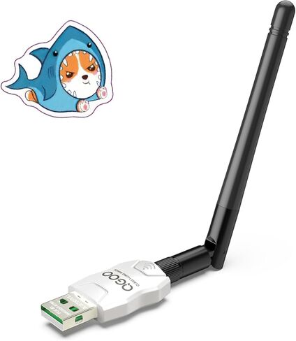 محول بلوتوث طويل المدى من الفئة 1 للكمبيوتر الشخصي، محول بلوتوث QGOO USB للكمبيوتر الشخصي 5.3+EDR، جهاز استقبال بلوتوث دونجل يدعم Windows10/8.1/8/7 (أبيض-233) in Saudi Arabia
