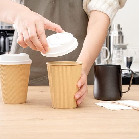 Restaurantware LIDS ONLY: Restpresso Lids For 8 12 16 and 20-OZ Paper Coffee Cups 25 Double Plug Disposable Paper Cup Lids - Straw Slot Spout Black Plastic Hot Cup Lids Cups Sold Separately in Saudi Arabia