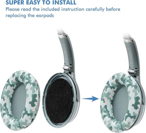 Srhythm Protein Leather Earpads Replacement Memory Foam Cushions for Srhythm NC25/NC35/NC25 Pro Over-Ear Headphones in Saudi Arabia