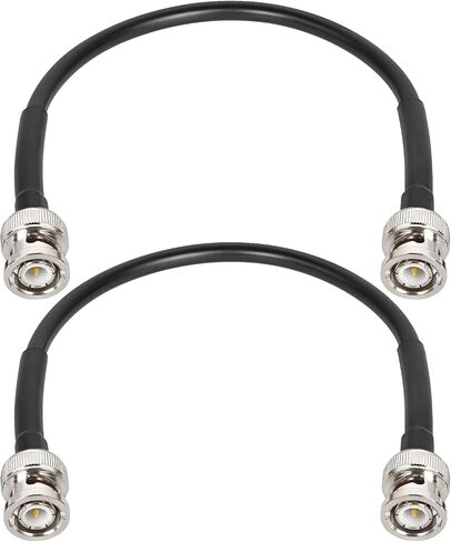 MOOKEERF RG8X BNC Male to BNC Male Coaxial Cable 25FT 50 ohm Ultra Low Loss for Antenna, RF Radio, Modem, Oscilloscope, Spectrum, Analyzer, Signal Generator in Kuwait