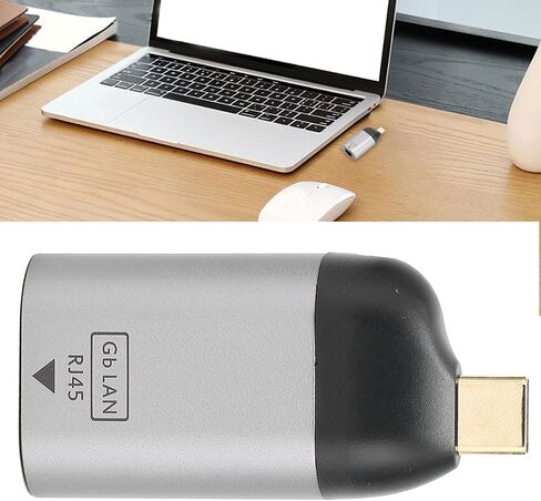 محول USB-C إلى إيثرنت، محول منفذ إيثرنت من النوع C إلى جيجابت RJ45 محول الشبكة أجهزة الكمبيوتر الخارجية للهواتف المحمولة وأجهزة الكمبيوتر in Saudi Arabia