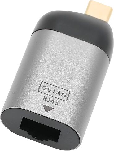 محول USB-C إلى إيثرنت، محول منفذ إيثرنت من النوع C إلى جيجابت RJ45 محول الشبكة أجهزة الكمبيوتر الخارجية للهواتف المحمولة وأجهزة الكمبيوتر in Saudi Arabia