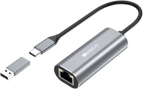 Origo OU400N USB C to 2.5G Ethernet Adapter, Aluminum, 2-in-1 (Thunderbolt 4/3), for Windows, Mac OS, iPad OS and More in Saudi Arabia