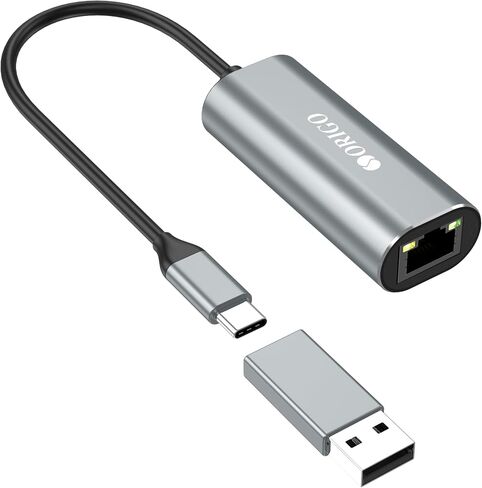 Origo OU400N USB C to 2.5G Ethernet Adapter, Aluminum, 2-in-1 (Thunderbolt 4/3), for Windows, Mac OS, iPad OS and More in Saudi Arabia