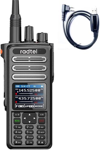 Radtel RT-730 10W Air Band Walkie Talkie، نطاق كامل 199CH HT، راديو محمول طويل المدى قابل لإعادة الشحن ثنائي الاتجاه مع بطارية USB-C، NOAA، FM، وقدرات التقاط التردد AM in Kuwait