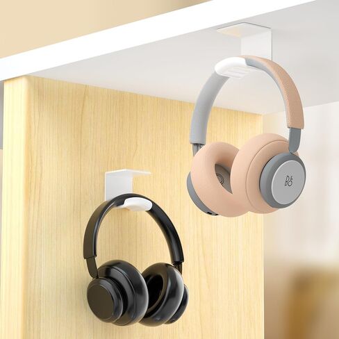 HomeMount Under Desk Headphone Hanger, Adhesive Hook, Black 1 Pack in Kuwait