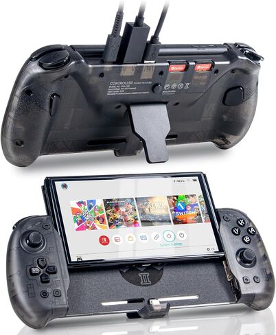 وحدة تحكم التبديل ECHZOVE للتبديل/OLED، استبدال وحدة تحكم Joypad من قطعة واحدة لوحدة تحكم Switch Pro وقاعدة التبديل، وحدات تحكم التبديل مع اهتزاز محرك مزدوج، تلفزيون HDMI، منفذ USB 3.0 in Kuwait