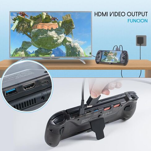 وحدة تحكم التبديل ECHZOVE للتبديل/OLED، استبدال وحدة تحكم Joypad من قطعة واحدة لوحدة تحكم Switch Pro وقاعدة التبديل، وحدات تحكم التبديل مع اهتزاز محرك مزدوج، تلفزيون HDMI، منفذ USB 3.0 in Kuwait