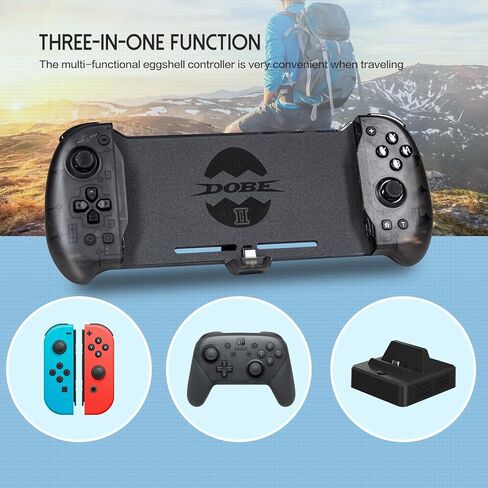 وحدة تحكم التبديل ECHZOVE للتبديل/OLED، استبدال وحدة تحكم Joypad من قطعة واحدة لوحدة تحكم Switch Pro وقاعدة التبديل، وحدات تحكم التبديل مع اهتزاز محرك مزدوج، تلفزيون HDMI، منفذ USB 3.0 in Kuwait
