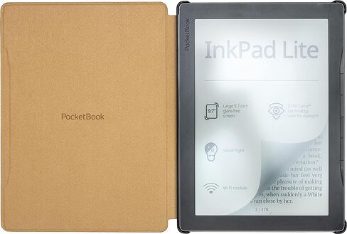 غطاء غلاف PocketBook لجهاز Inkpad Lite، بني in Kuwait