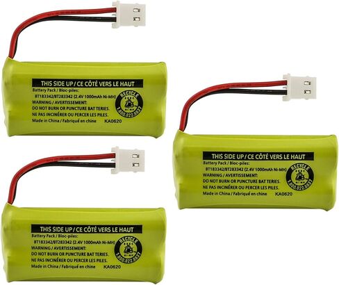Kastar 1-Pack BT183342 / BT283342 Battery Replacement for GE 30522EE1 30522EE2 30522EE3 30522EE4 30524EE2 31591, Interstate Batteries ATEL0068 TEL0068L, Empire CPH-515J CPH515J in Kuwait