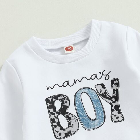 Toddler Baby Boy Cute Clothes Outfits Mamas Boy Fall Winter Sweatshirt Pants Outfit Infant Boy Fall Clothes Set in Saudi Arabia