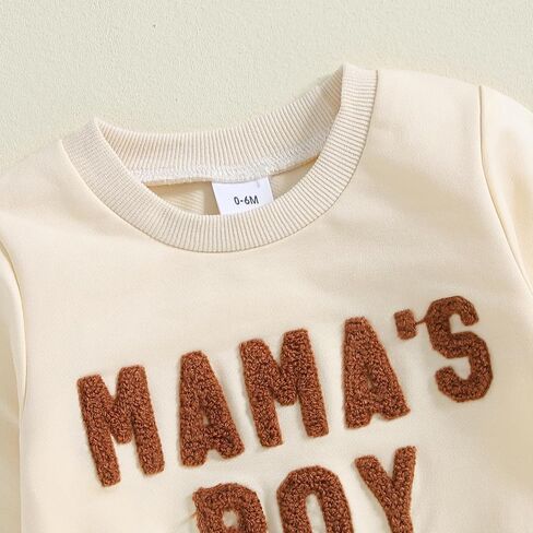 Toddler Baby Boy Cute Clothes Outfits Mamas Boy Fall Winter Sweatshirt Pants Outfit Infant Boy Fall Clothes Set in Saudi Arabia