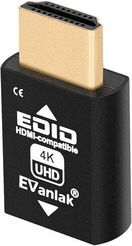 Mini HDMI EDID Emulator Passthrough - 1920x1080@59Hz | Compact Design | Supports HDMI Switches, Extenders, AV Receivers, Video Splitters-1Pc in Kuwait