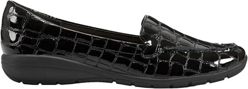 Easy Spirit Women's Abide 8 Loafer Flat, Black Croco Patent, 7 in Saudi Arabia