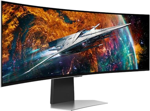SAMSUNG 57" Odyssey Neo G9 Dual 4K UHD Quantum Mini-LED Curved Gaming Monitor Bundle with Tech Smart USA Elite Suite 18 Standard Editing Software Bundle + 1 Year CPS Enhanced Protection Pack in Saudi Arabia
