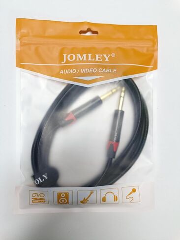 1/4 TRS Cable, Quarter-inch (6.35mm) Cable Nylon Braid 1/4 inch to 1/4 inch TRS Stereo Cable, Balanced 1/4 to 1/4 Audio Cable Interconnect Cable-3.3ft in Kuwait